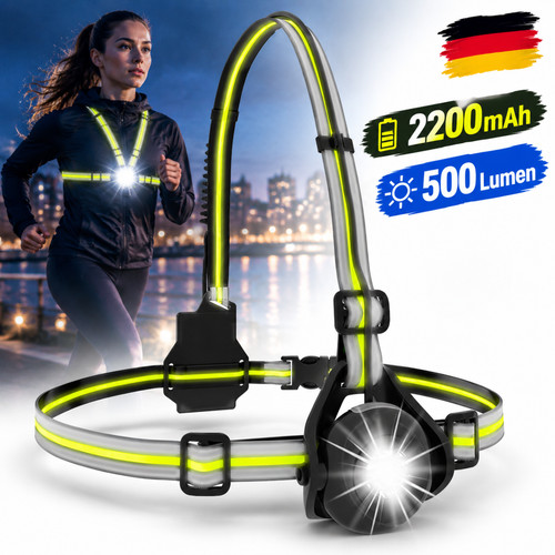 Led lauflicht brustlampe - led,