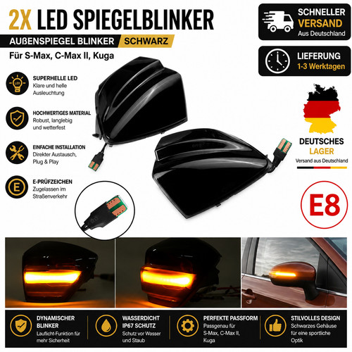 Led lauflicht spiegelblinker - lauflicht,
