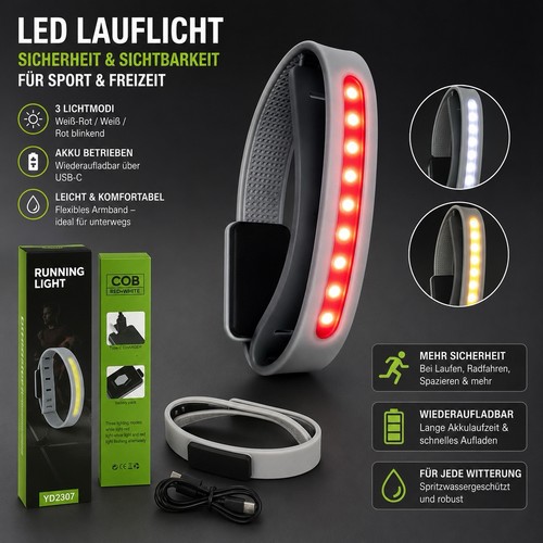 Led lauflicht armband usb - led, usb-c