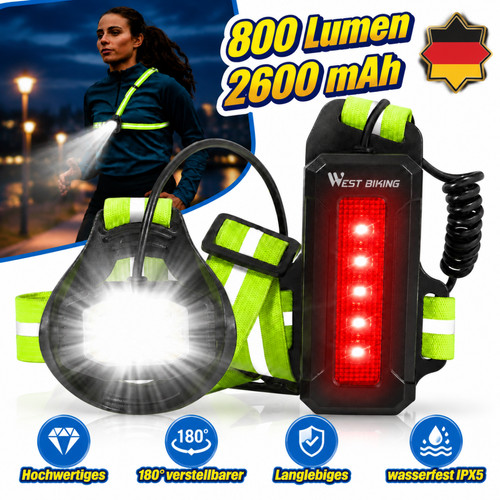 Brustlampe lauflampe led - brustlampe, 800